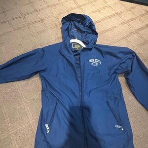 Penn State Blue Hooded Raincoat